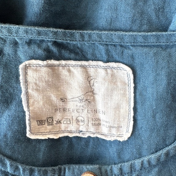 notPERFECTLINEN MAMA dress MIDI length - Picture 2 of 3